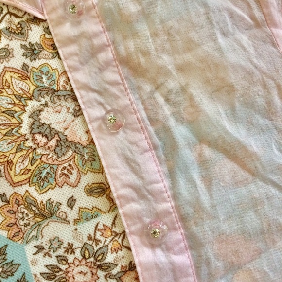 ModCloth Pink Embroidered Blouse - Picture 6 of 8